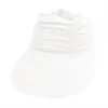 Cappelli a tesa larga da donna traspirante vuoto top visiera pieghettata cappello da sole protezione UV spiaggia sport estivi all'aperto