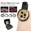 Parçalar 52mm 4 In 1 Set Akvaryum Lens Balık tankı telefon sarı filtresi Sarı Işık Mercan Resif Akvaryum Fotoğrafçılığı İPhone için