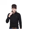 Lente en herfst Mode Nieuwe effen herenpoloshirt met lange mouwen Casual sport Heren katoenen polokraag Grote korte mouwen Aziatische maat