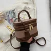 Sacs de taille marque épaule en forme de baril femmes haut tendance sac à main de haute qualité bandoulière sac carré et sacs à main Ladys mignon pochette