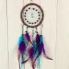 Antique Imitation DreamCatcher sprawdzanie Dream Catcher Net z naturalnym kamieniem piórami wisząca ornament dekoracji GA461279C