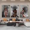 Paintings Abstract African Girl Canvas Posters And Prints Music Symbol Black Woman Art Painting Wall Pcitures For Home Decor272r