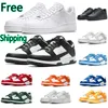 Free Shipping one for men women Casual Shoes 1 platform designers sneakers Classic Triple White Black panda Grey Fog UNC trainers outdoor sports 36-45