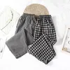 Women's Pants Vintage Plaid Baggy Woman Casual High Waist Korean Fashion Harajuku Streetwear Trouser Pantalones De Mujer