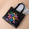 Stitch DIY Diamant Peinture Sac à main Papillon Fleurs Diamant Art Mosaïque Sac à provisions Pochette de rangement écologique Cadeau fait main pour fille