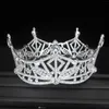 Hårklipp Crystal Tiara Crown Queen King Tiaras och Rhinestone Pageant Diadem For Women/Girl Wedding Bride Head smycken Tillbehör