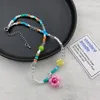Pendant Necklaces Colorful Crossed Beaded Necklace Bohemian Flower Handmade Seed Bead Clavicle