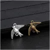 Charms Diy Sieraden Bevindingen Kleine Llow Charm Brons Sier Kleur Legering Schattig Vogel Handgemaakte Armband Meisjes Kinderen Accessoire Maken Drop Deli Dhqkj