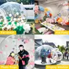 Livraison gratuite à porte en plein air 4 m de diamètre + 1,5 m tunnel activités grande maison à bulles transparente tente de camping boule à neige gonflable de Noël à vendre