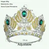 Adjustable Crystal Queen Tiaras and Crowns For Women Beauty Diadem Hair Ornaments Wedding Pageant Prom Hair Jewelry Accessories 240307