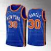 Jalen Brunson NY Knicks jersey 2024 Refresh Serier basketbaltruien Ryan Arcidiacono RJ Barrett Evan Fournier Quentin Grimes Julius Randle City Edition Jersey