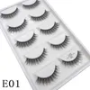 27 Style 5 Pairs 10/50/100 Boxes Natural 3D Mink False Eyelashes Makeup Fake Eye Lashes Faux Cils Make Up Beauty Maquiagem 240301