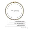 Теннисный браслет с кубическим цирконием, 2 шт./компл., 4 мм, браслеты-цепочки со льдом для женщин и мужчин, ювелирные изделия с цирконием цвета: золотистый, серебряный