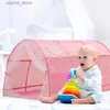 Tentes jouets Enfant jouets tente jouer maison 1.4 m Portable enfant bébé pliable dessin animé petite maison tente enfants lit tente princesse tente L240313