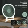 Ventilatori elettrici Nuovo piccolo ventilatore da tavolo pieghevole portatile USB Lampada da tavolo fissata al muro Soffitto Dormitorio familiare MiniH240313