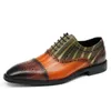 ドレスシューズzapatos de vestir hombre elegante modernos men豪華なビジネスカジュアル