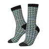 Chaussettes rétro forêt à Compression folle pour hommes, unisexe, motif Dense, Harajuku, imprimé sans couture, nouveauté amusante, cadeau pour garçons