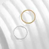 Pierścienie klastra Modian 925 Sterling Srebrny minimalistyczny skręcony układ w stosy palec Pierścień Klasyczny złoty kolor cienki dla kobiet drobna biżuteria
