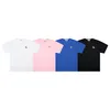 Wysokiej jakości designerski koszulka damska Maison Kitsune Women T Shirt Tees TEE DRIPTHT LITH Haft krótki rękaw A154