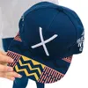 Nieuwe Hip-Letter X Platte Hoed Baseball Cap Hiphop Pet chapeau homme hoed petten de basketbal #t226y