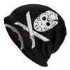 Bérets Film d'horreur Personnage Tueur Skullies Bonnets Casquettes Unisexe Hiver Tricot Chapeau Adulte Halloween Film Bonnet Chapeaux Casquette de Ski en Plein Air