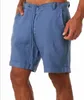 Pantalones cortos para hombres para hombres Verano Algodón Playa Marca corta 2024 Ocio salvaje Suelto Sólido Cargo Mens Casual Homme