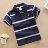 Erkekler Polo Tshirt Pamuk Toddler Üstler Kaliteli Yaz Çocukları Tee Moda Gömlek Çocuk Giysileri 314T 240307