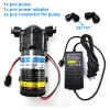 Bombas Bomba Silent Mist Silent Bomba 24V DC 70PSI RO Bomba de água de 75 galões para o sistema de resfriamento de neblina de jardim 75 GPD para Pet de réptil