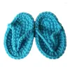 Premiers marcheurs nés accessoires Crochet à la main Mini bébé pantoufles Po Fotografia accessoires de photographie