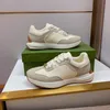 Lyxläder sneakers designer män kvinnor klär skor mode kalvskinn gummi nappa plattformsole mens tränare