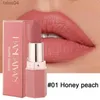 Lippenstift Naakt Matte Lippenstiften 6 Kleuren Waterdicht Langdurige Lipstick Niet vervagen Sexy Naakt Rood Roze Fluwelen Lippenstiften Make-up Cosmetisch 240313