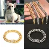 Colliers pour chiens et chats, bijoux en acier inoxydable avec diamant Pitbull, accessoires personnalisés pour chiens, 259C