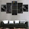 Modulare Bild Home Decor Leinwand Gemälde Moderne 5 Stück Musik DJ Konsole Instrument Mixer Poster Für Wohnzimmer Wand Art312R