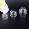 Bottles 5pcs 20x10/20x12/20x15/25x12/25x15/30x20/35x25mm Hollow Glass Cover Dome Clear Round Globe Bubble DIY Vial Pendant