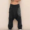 Men's Pants Man 2024 Spring Summer Sweatpants Men Baggy Joggers Fashion Streetwear Casual Harem Plus Size Floral Print Sportwear