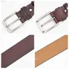 Belts Belts High Quality Buckle Belts Casual Fancy Cowskin Strap Genuine Leather Vintage Belt Men ldd240313