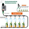 Kit Display a grande schermo Timer per irrigazione da giardino Controller digitale programmabile per irrigazione Strumento per irrigazione automatica per piante da fiore da prato