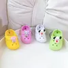 Cute Pvc Compact Mini Slippers Holes Shoes Car Lovers Keychains Shoes Backpacks Pendants Small Gifts