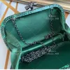 Väskor 10A Evening Bags Chain Bag Intreccio äkta läderspegel 1: 1 Kvalitetsdesigner Luxury Bag Fashion Woman Axel väska Crossbody Bag Handväska med Box Set WB148V