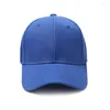 Chapeaux à large bord classique couleur unie casquette de baseball plaine courbé pare-soleil chapeau mode réglable lavable pour hommes femmes couple