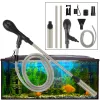 Strumenti Acquario Strumenti per la pulizia della pompa per il cambio dell'acqua Cambiatore dell'acqua Pulitore per ghiaia Sifone per acquario Pompa filtro dell'acqua Regolazione del flusso dell'acqua