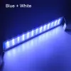 Oświetlenie Super Slim Bright Aquarium LED Light Light Tank Wodoodporny jasny klips Lampa niebieska biała wyświetlacz LED ekran 1875 cm dla roślin 220V