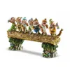 手作りの七つの小人の木gnome庭の装飾樹脂彫像中庭の木の飾り210804277l
