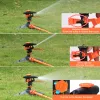 スプリンクラー自動360度ガーデン芝生スプリンクラー大型面積カバー調整可能で植物灌漑用の頑丈な散水システム