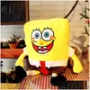 Animaux en peluche en peluche rose étoile de mer poupée jaune éponge oreiller créatif cadeau d'anniversaire en gros livraison directe jouets cadeaux en peluche Anim Otpv9