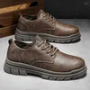 Scarpe eleganti Primavera Estate Uomo Business Pelle Coreana Hipster Sex Work Nero Altezza piccola