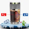 20OZ Stainless Steel Tumbler Travel Coffee Mug Car Thermos Water Cup Thermocup with Magnetic Lid Keep Cold and Hot Wholesale