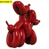ハンペック粘り強いバルーン犬像彫像アートデザインリビングルームオフィスデスクトップ装飾樹脂動物の家の装飾ギフト