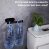 Toilet Paper Holders Adhesive Punch-free Toilet Roll Paper Towel Holder Organizer Wall Mount Storage Kitchen Bathroom No Drill Tissue Dispenser 240313