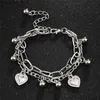 Bangle 2021 Chain Link Hart Armbanden Armbanden Eenvoudige Armband Rvs Sieraden Voor Vrouwen Drop ShippingL2403
